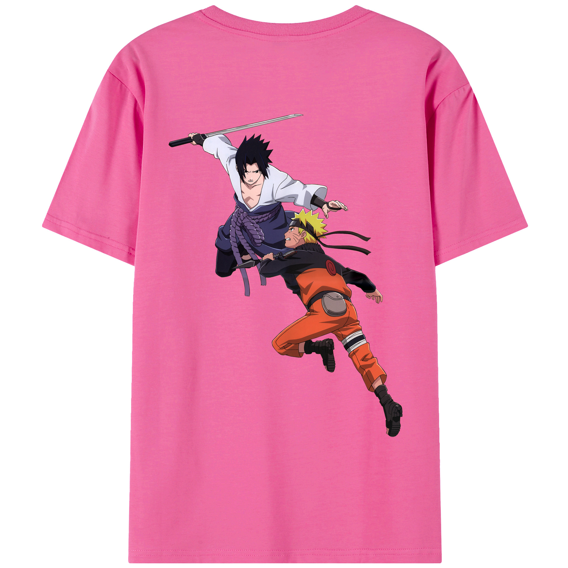 （画像用） NARUTO -ナルト- うちは サスケ Uchiha Sasuke レディース半袖Tシャツ(バックプリント)